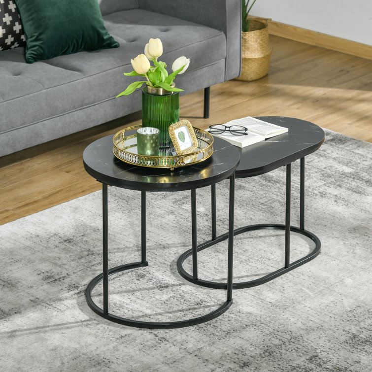 17 Stories Jesselin 2 Piece Nest of Tables Reviews Wayfair